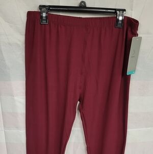 Homma Leggings Size 3xl/4xl Deep Wine